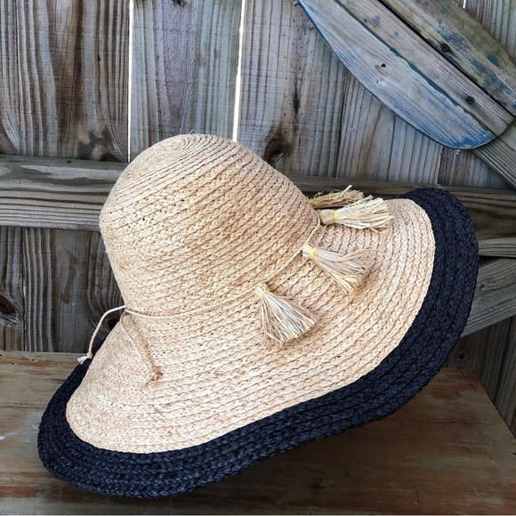 Love Kate Mexicoma Raffia Straw Hat with Tassles UPF 50 Size M main image 8